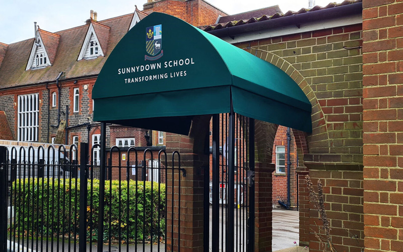 Awnings for Schools by Deans for Sunnydown School