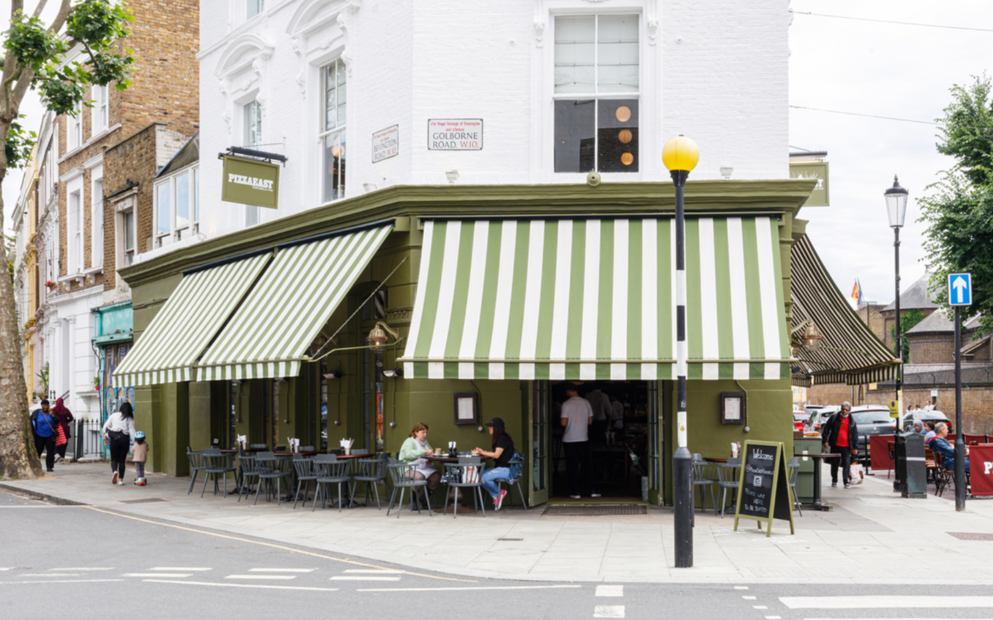 Victorian restaurant awnings