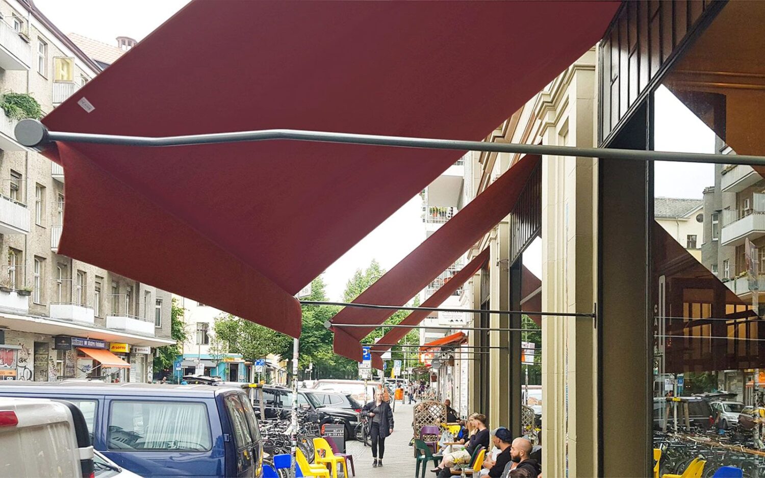 traditional awning arms