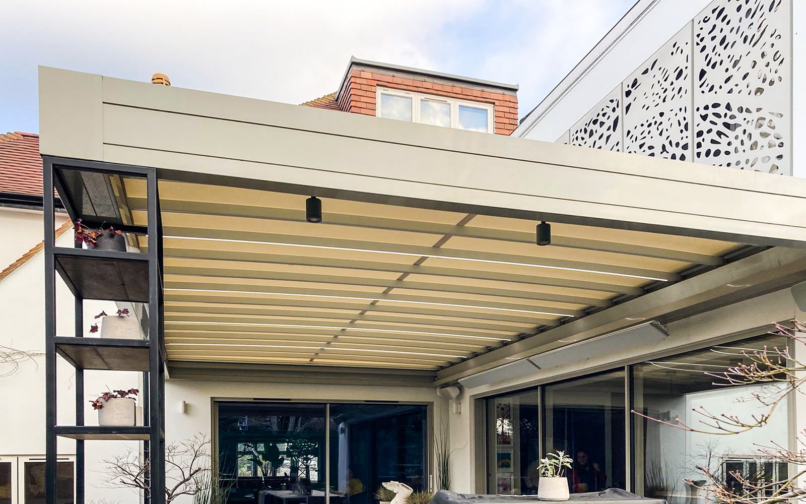 Illustration of Textured Awning Systems For Apartments