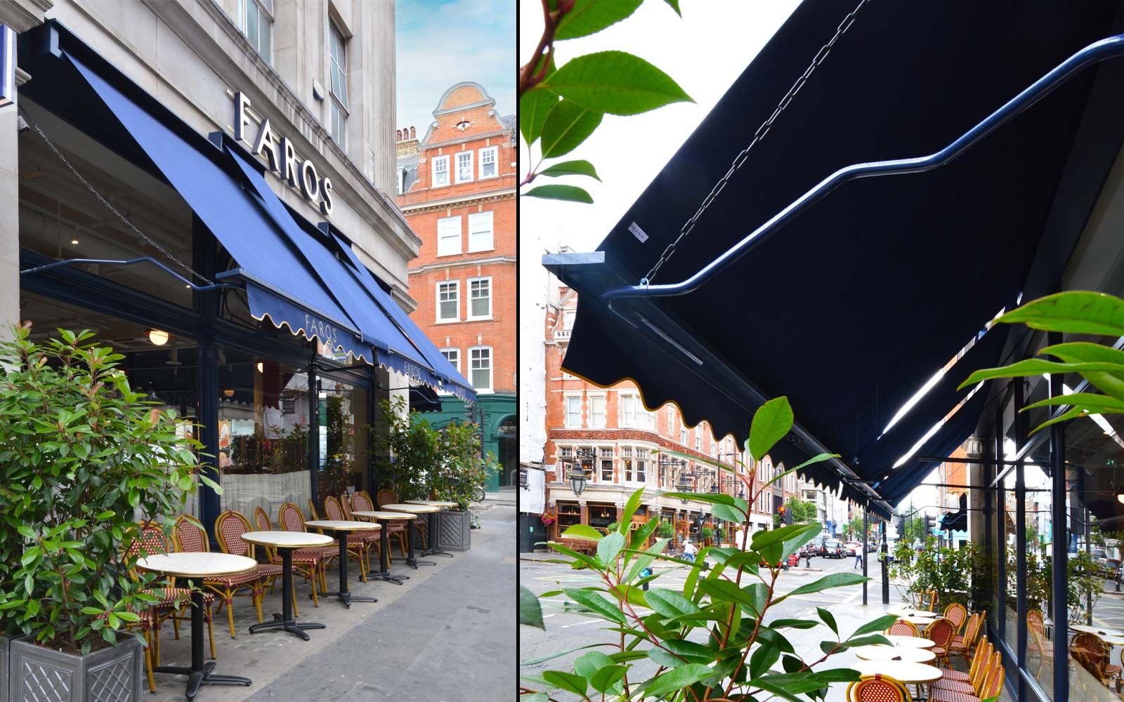 Deans Traditional Awning Faros, Oxford Street