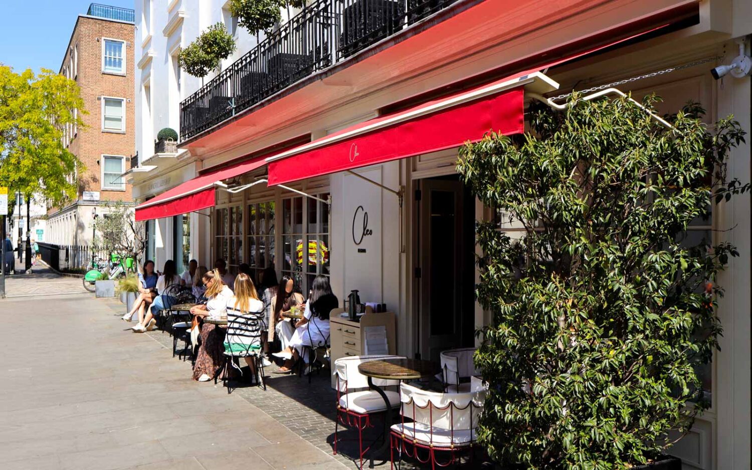 Red Traditional Awning, London