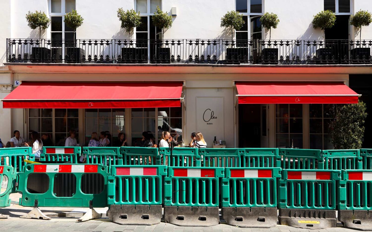 Red Traditional Awning, London