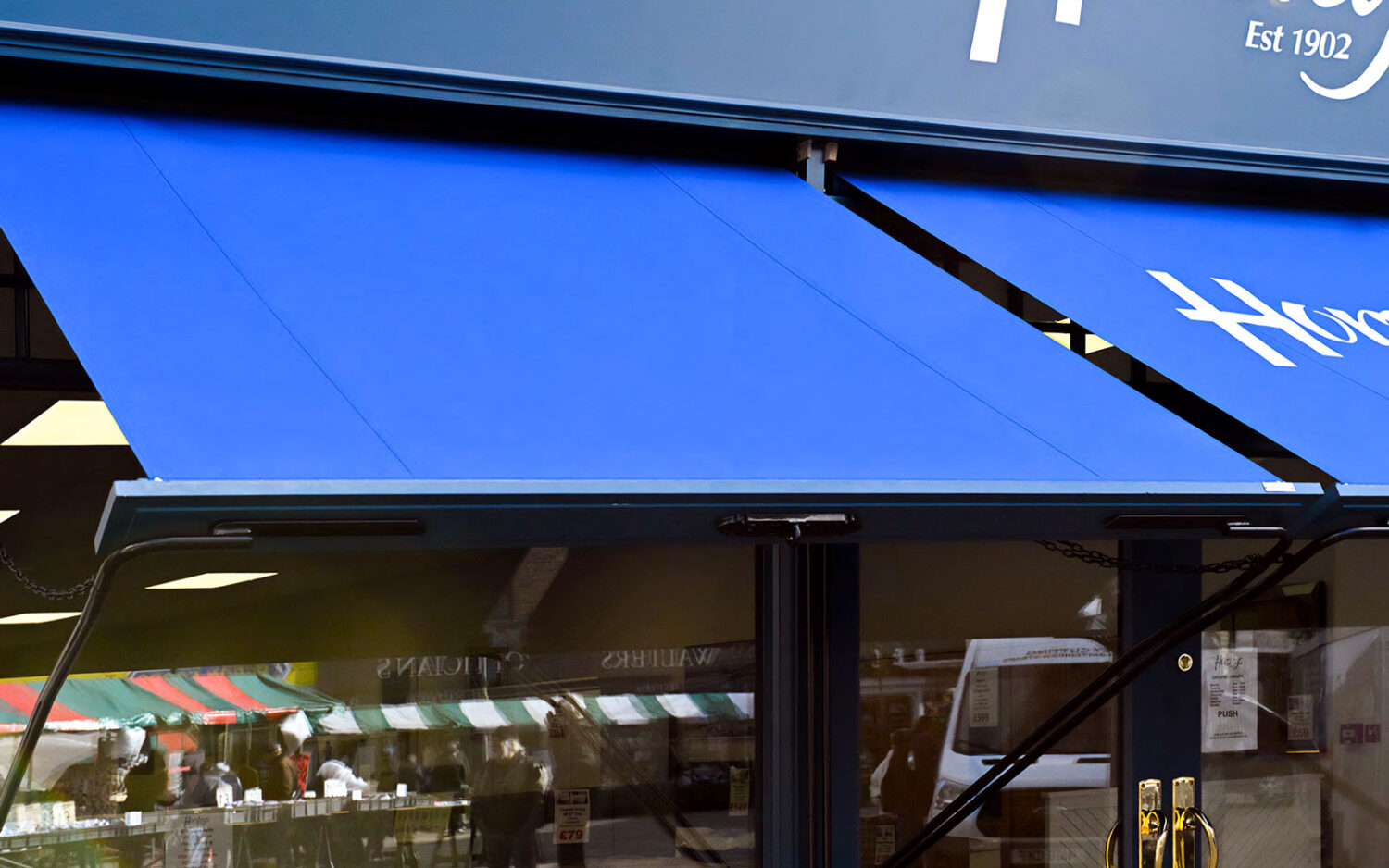 Blue Victorian Awning