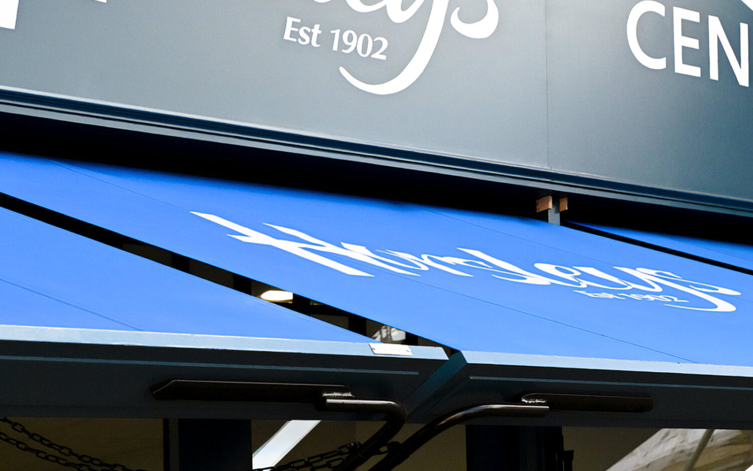 Blue Victorian Awning