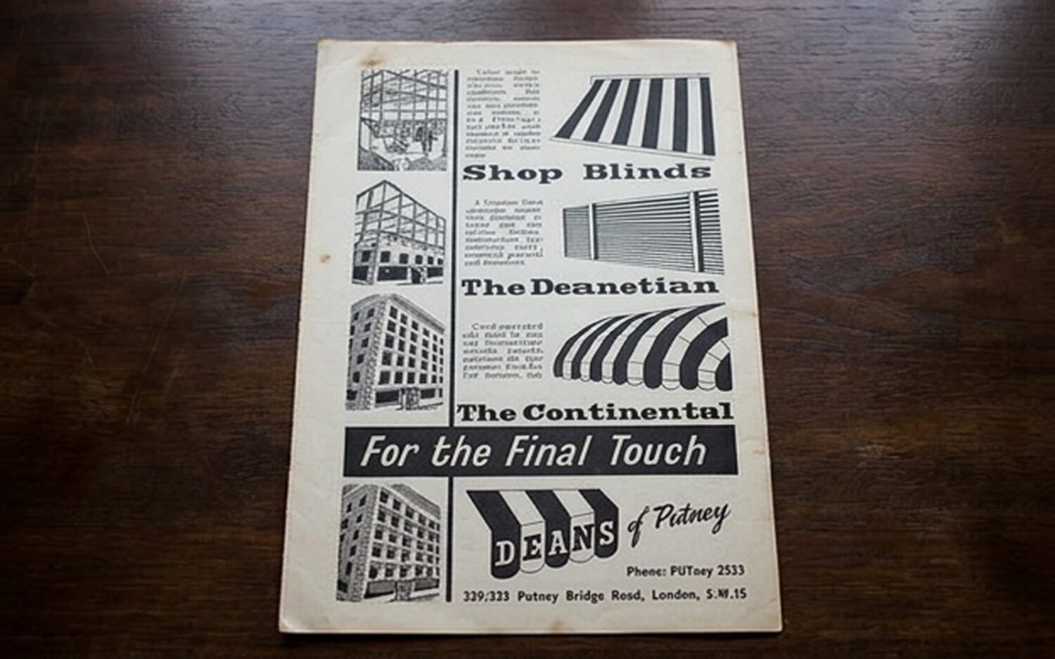 History of Deans Blinds